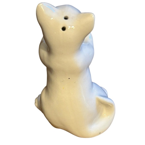 Vintage Pepper Shaker White Cat With Stopper - Picture 2 of 5